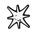 Fractured Star Sticker