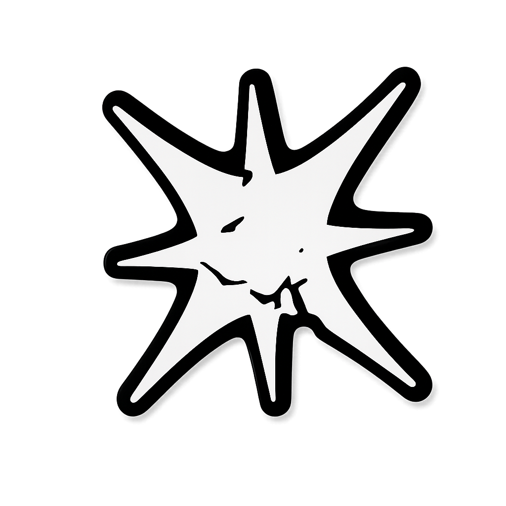 Fractured Star Sticker